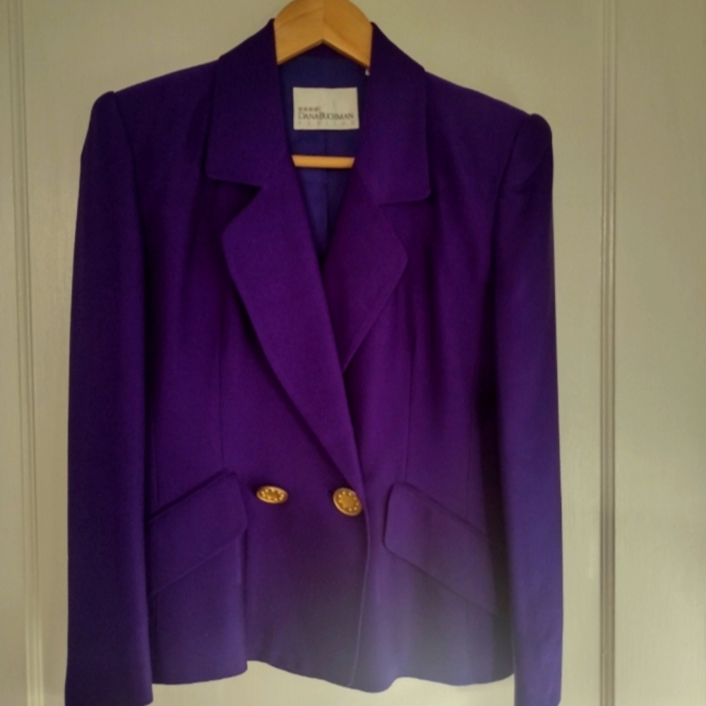 Vintage Silk Dana Buchman Blazer with matching skirt (can be sold separately) - Picture 5 of 13